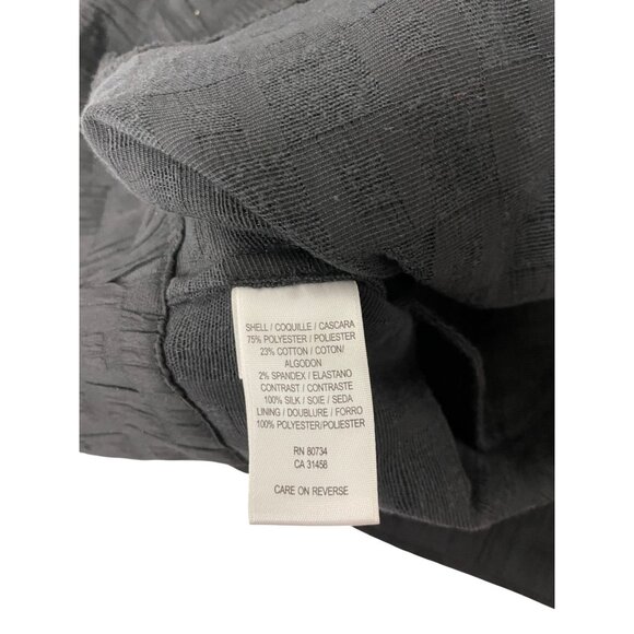 BCBGeneration Womens Dress sz 10 White Black Woven Jacquard Ruffle Cocktail NWT - Picture 6 of 10